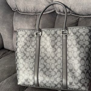 Coach Black and Gray Tote Bag